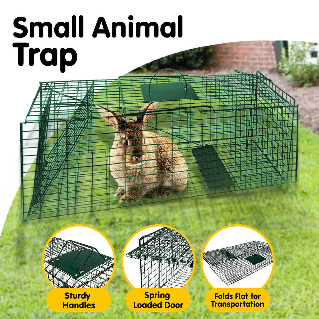 Buy Klika Humane Live Animal Trap Possum Rat Rabbit Hare Catcher Folding Cage discounted | Products On Sale Australia