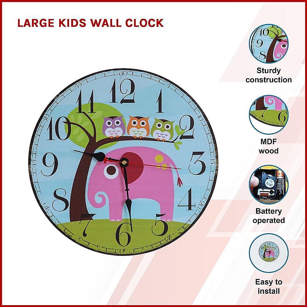 Buy Large Kids Wall Clock discounted | Products On Sale Australia