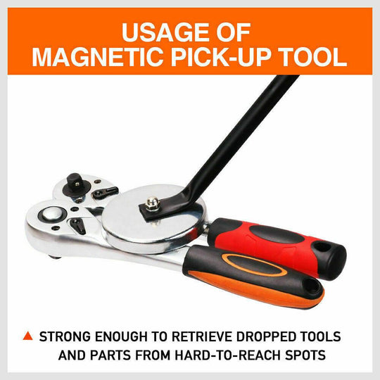 Buy Large Magnetic Pick Up Tool Extra Long Telescopic Hold 30kg Extensible 60-100cm discounted | Products On Sale Australia