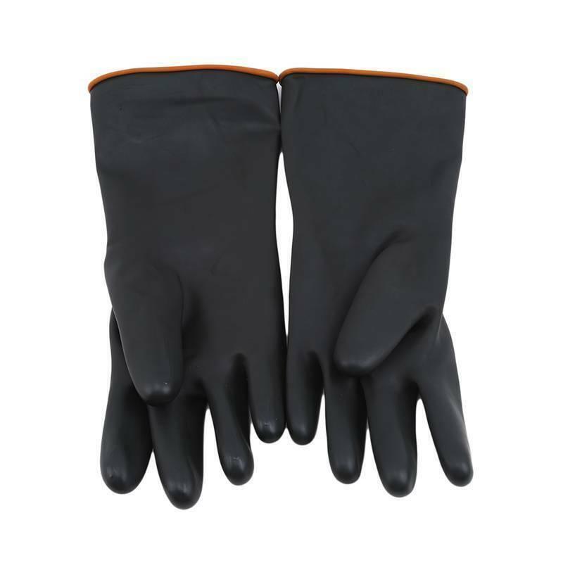 Buy Latex Gloves Rubber PPE Industrial Anti Chemical Acid Heavy Duty discounted | Products On Sale Australia