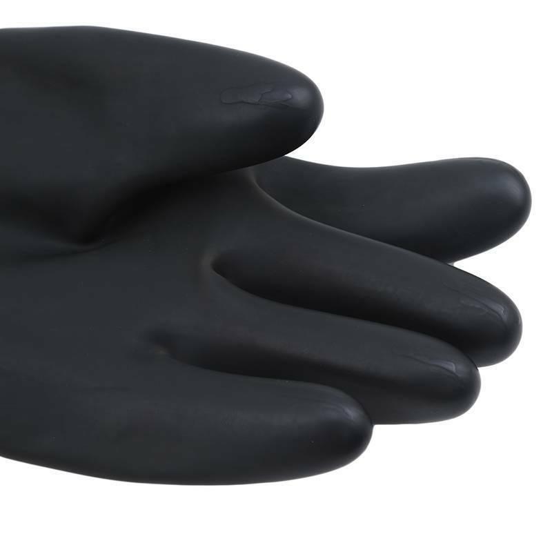 Buy Latex Gloves Rubber PPE Industrial Anti Chemical Acid Heavy Duty discounted | Products On Sale Australia