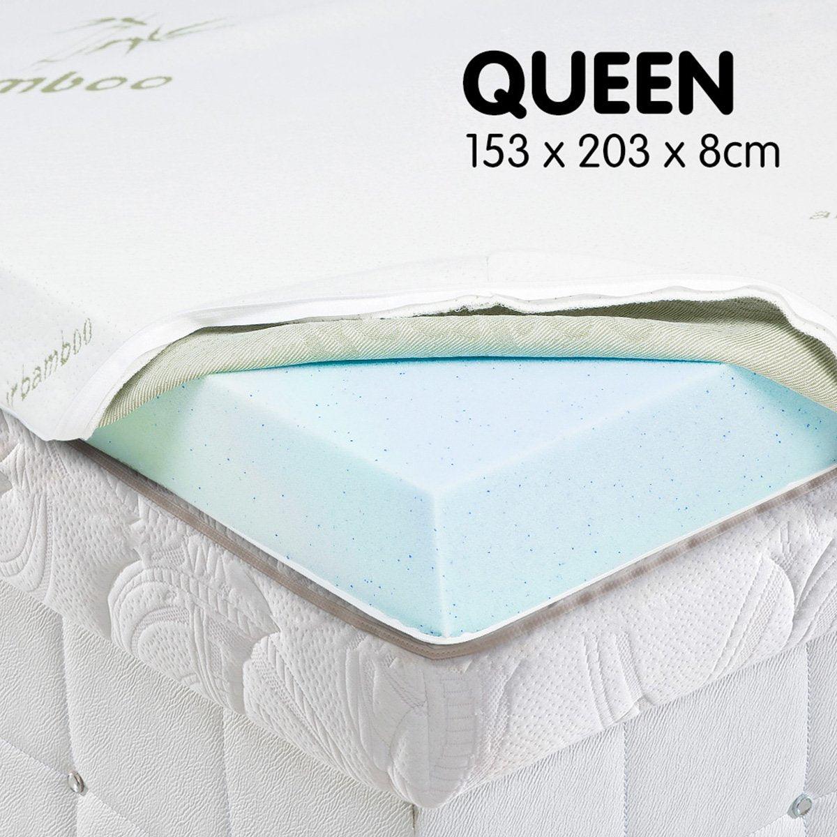 Buy Laura Hill Cool Gel Memory Foam Mattress Topper - Queen discounted | Products On Sale Australia