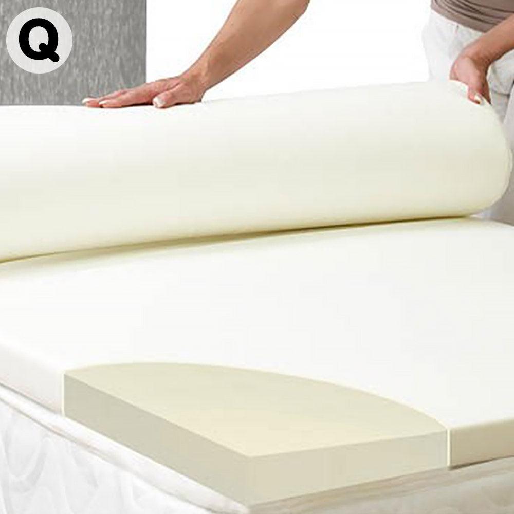 Buy Laura Hill High Density Mattress Foam Topper 7cm - Queen discounted | Products On Sale Australia