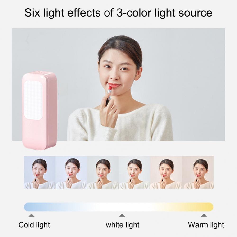 Buy LED Portable Phone Holder Stand Wireless Remote Dimmable Selfie Fill Light Lamp Pink discounted | Products On Sale Australia