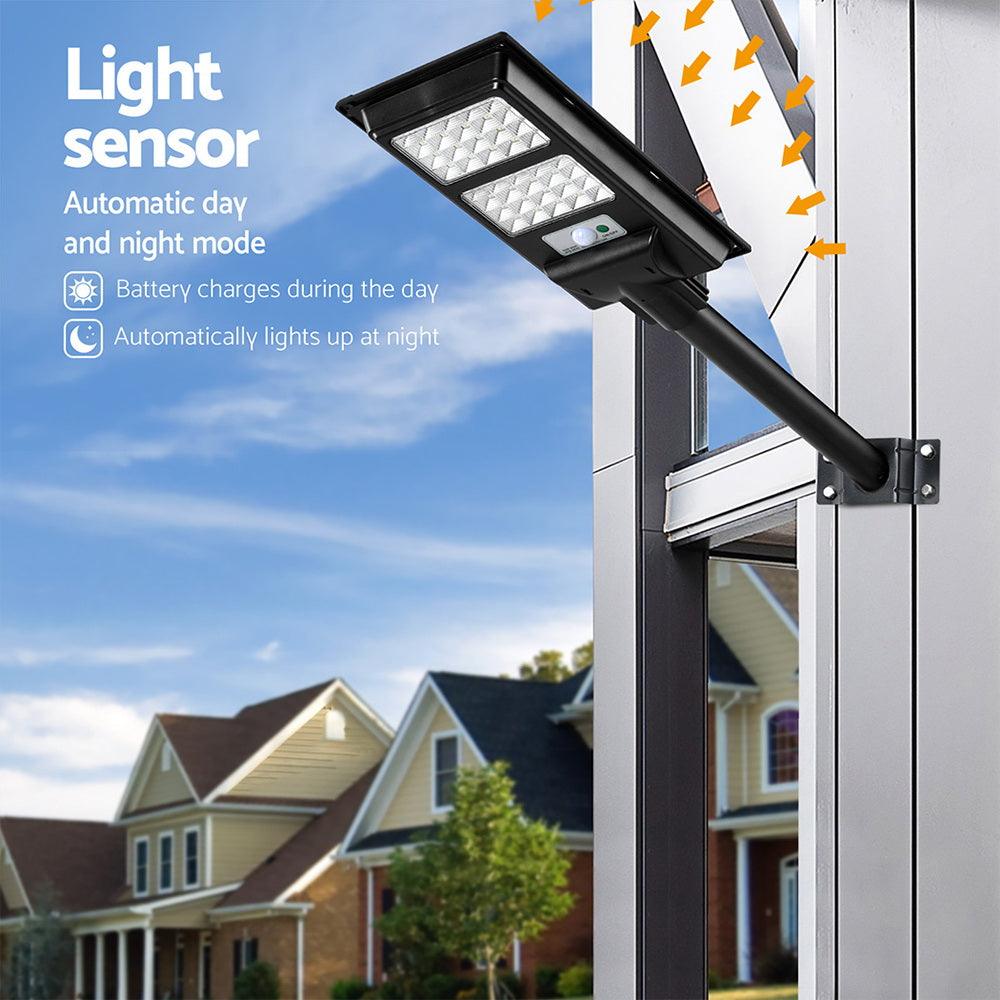 Buy Leier 160 LED Solar Street Light Flood Motion Sensor Remote discounted | Products On Sale Australia