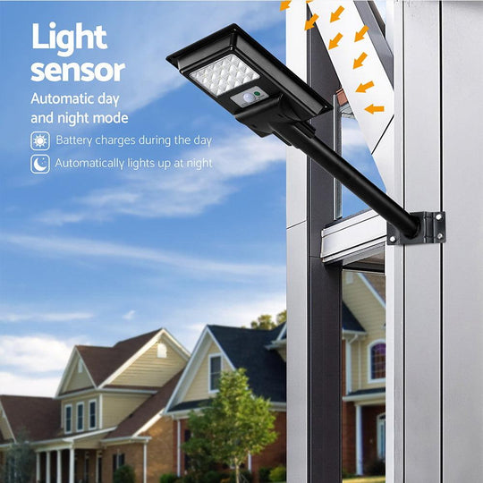 Buy Leier 80 LED Solar Street Light Flood Motion Sensor Remote discounted | Products On Sale Australia