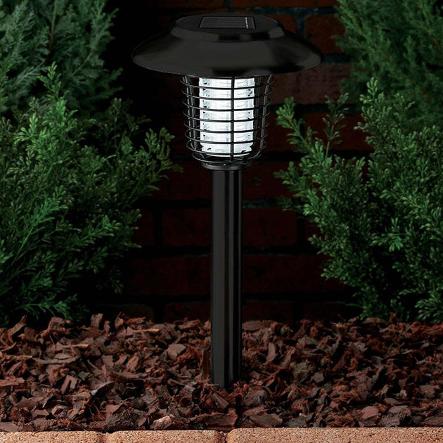 Buy Lenoxx Wireless Solar-Powered Mosquito Killer Lamp (2-Piece, Black) discounted | Products On Sale Australia