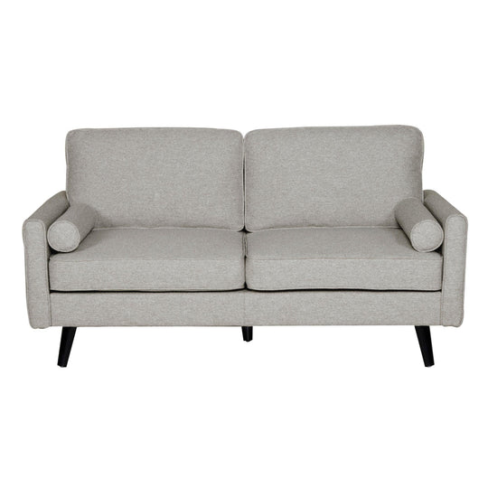 Buy Lexi 2 + 2.5 Seater Sofa Set Fabric Uplholstered Lounge Couch - Light Grey discounted | Products On Sale Australia