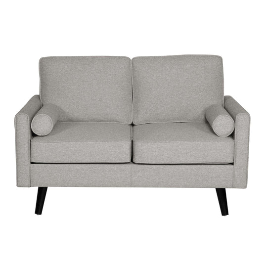 Buy Lexi 2 Seater Sofa Fabric Uplholstered Lounge Couch - Light Grey discounted | Products On Sale Australia