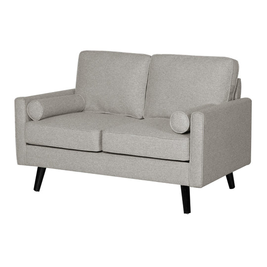 Buy Lexi 2 Seater Sofa Fabric Uplholstered Lounge Couch - Light Grey discounted | Products On Sale Australia