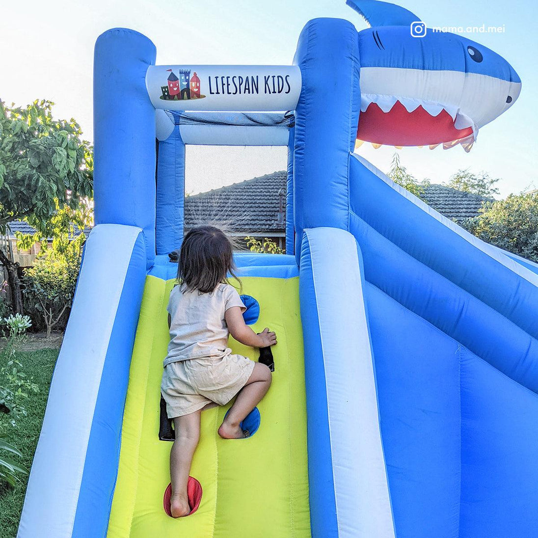 Buy Lifespan Kids Sharky Slide & Splash Inflatable discounted | Products On Sale Australia