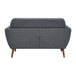 Buy Lilliana 2 Seater Sofa Fabric Uplholstered Lounge Couch - Dark Grey discounted | Products On Sale Australia