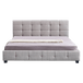 Buy Linen Fabric King Deluxe Bed Frame Beige discounted | Products On Sale Australia