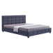 Buy Linen Fabric King Deluxe Bed Frame Grey discounted | Products On Sale Australia