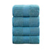 Buy Linenland 4 Piece Cotton Bath Towels Set - Blue discounted | Products On Sale Australia