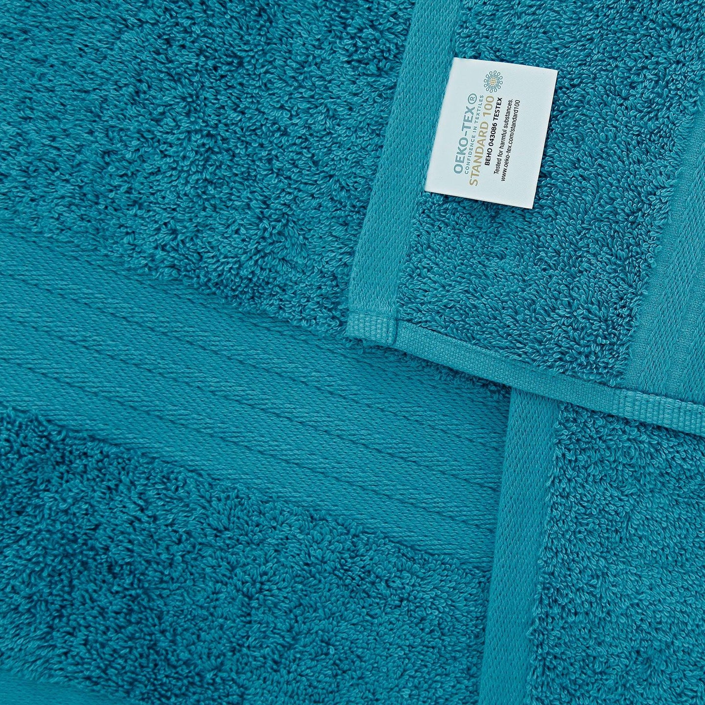 Buy Linenland 4 Piece Cotton Bath Towels Set - Blue discounted | Products On Sale Australia