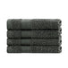 Buy Linenland Bath Towel Set - 4 Piece Cotton Washcloths - Charcoal discounted | Products On Sale Australia