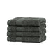 Buy Linenland Bath Towel Set - 4 Piece Cotton Washcloths - Charcoal discounted | Products On Sale Australia