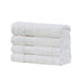 Buy Linenland Bath Towel Set - 4 Piece Cotton Washcloths - White discounted | Products On Sale Australia