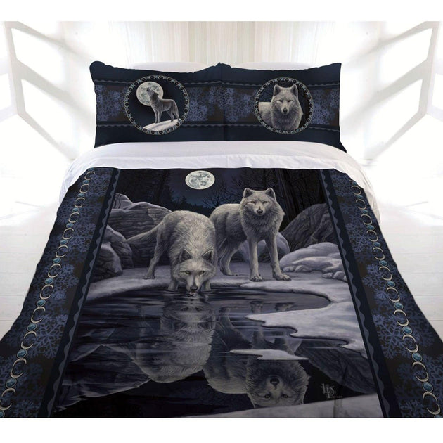 Buy Lisa Parker Collection Warrior Of Winter Wolves Quilt Cover Set Double discounted | Products On Sale Australia