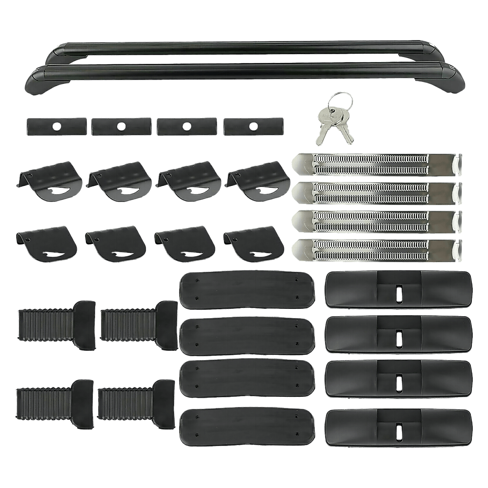 Buy Lockable Aluminium Car Roof Rack Bars Without Rail Anti Theft Luggage Carrier discounted | Products On Sale Australia