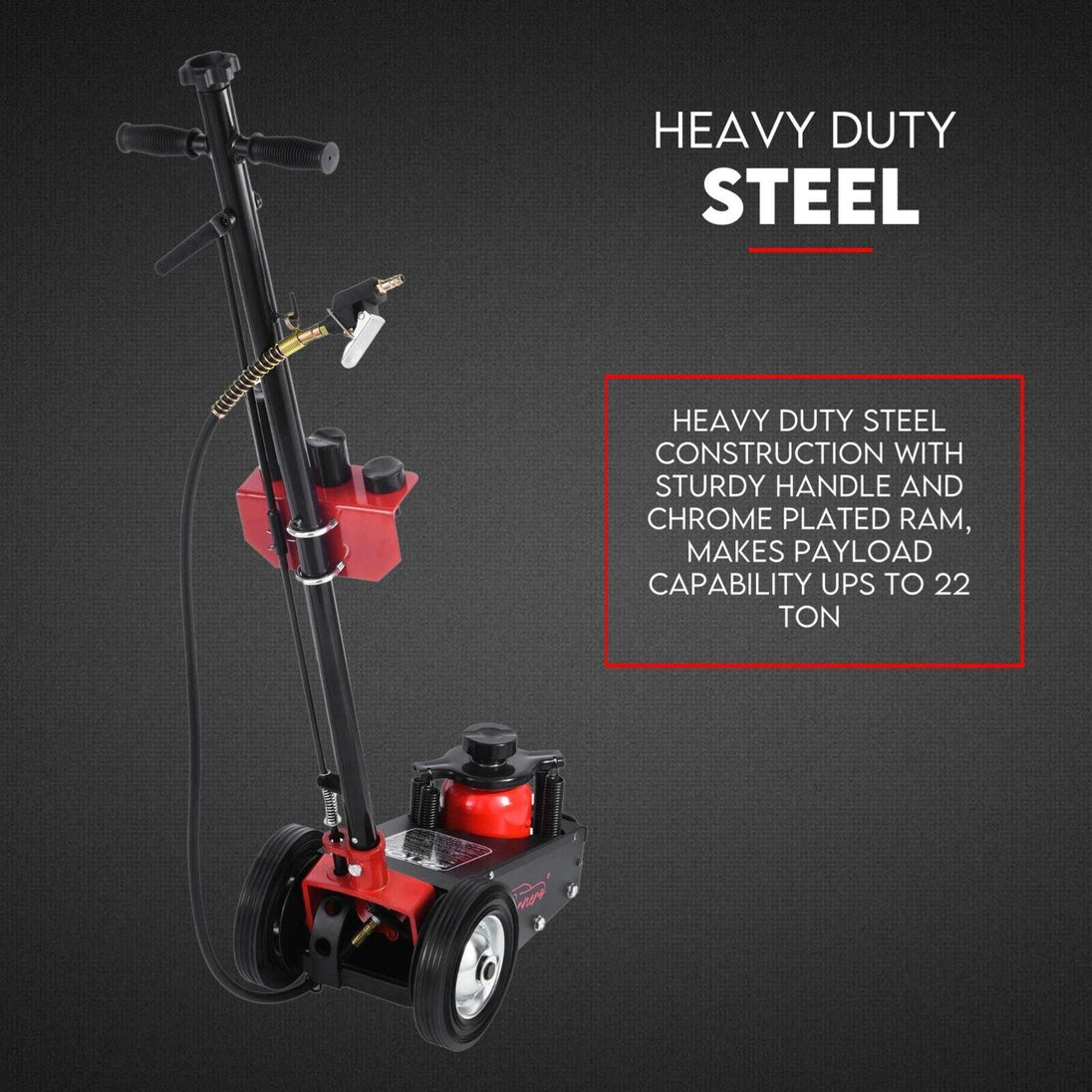 Buy Low Profile 22 Ton Air Hydraulic Trolley Jack Floor Garage Truck Service Jack discounted | Products On Sale Australia