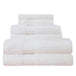 Buy Luxury 6 Piece Soft and Absorbent Cotton Bath Towel Set - White discounted | Products On Sale Australia