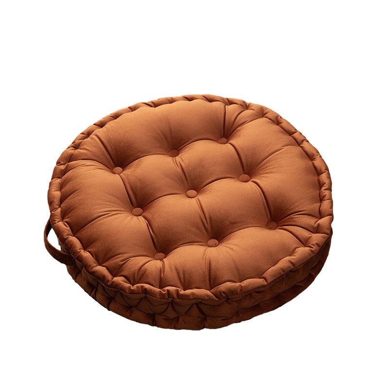 Buy Luxury Round Pouf Tatami Cushion Meditation Floor Mat with Handle discounted | Products On Sale Australia