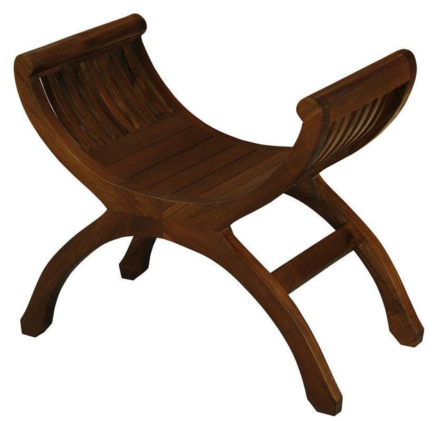 Maeve Solid Mahogany Single Seater Stool (Mahogany) Products On Sale Australia | Furniture > Living Room Category