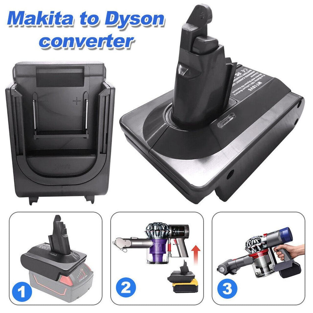 Buy Makita 18V To Dyson V6, DC58 & DC59 Battery Converter / Adapter discounted | Products On Sale Australia