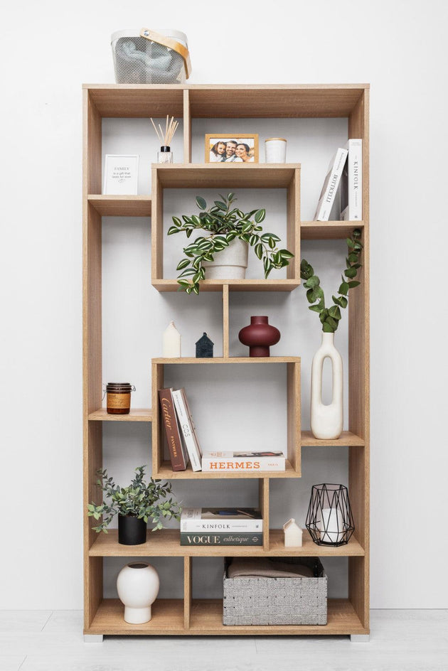 Buy MALAGA DISPLAY SHELF - NATURAL OAK discounted | Products On Sale Australia