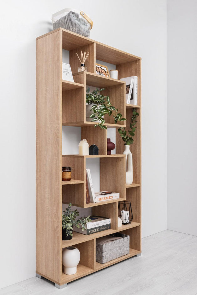 Buy MALAGA DISPLAY SHELF - NATURAL OAK discounted | Products On Sale Australia