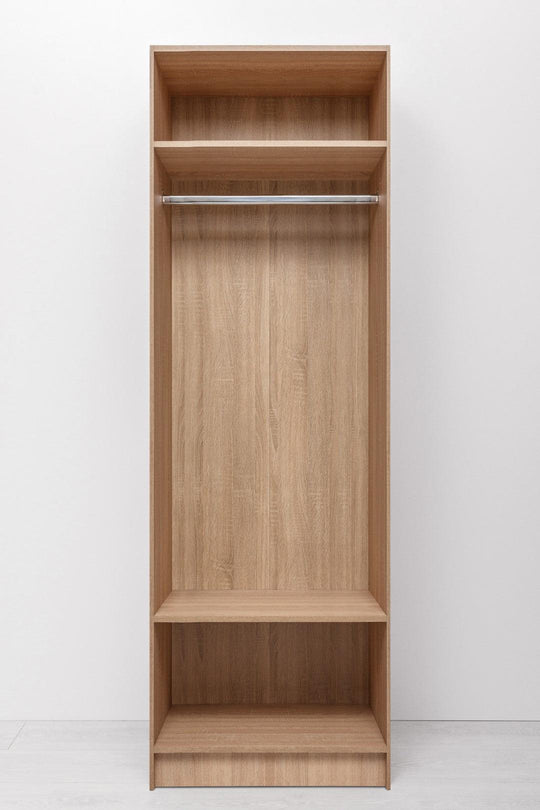 Buy MALMO TWO SHELF/HANGRAIL WALK IN WARDROBE - NATURAL OAK discounted | Products On Sale Australia