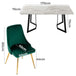 Buy Marbleous Green Velvet Dining Set discounted | Products On Sale Australia