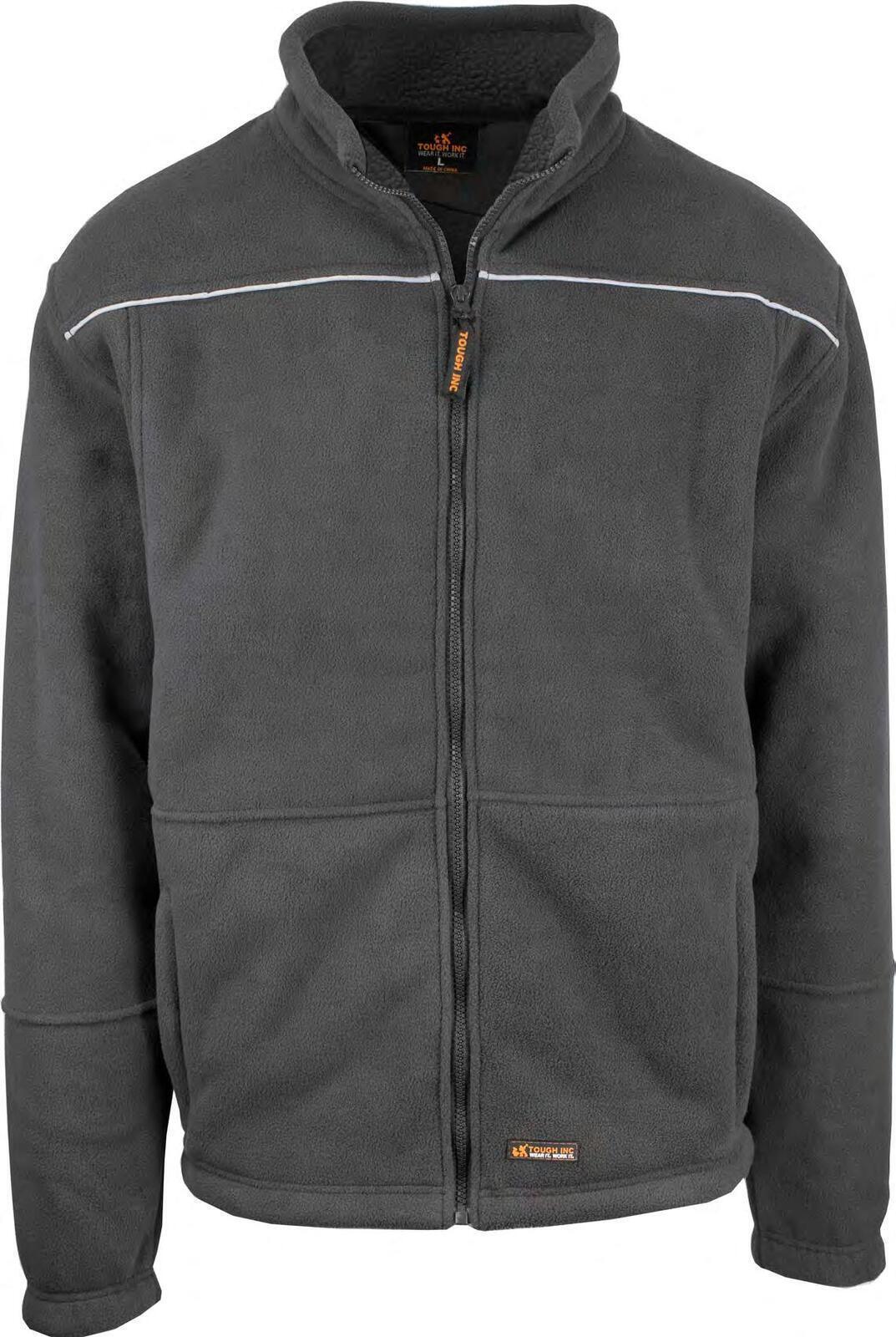 Buy Mens Full Zip Sherpa Polar Fleece Jumper Lined Warm Winter Jacket Pullover - Black - L discounted | Products On Sale Australia