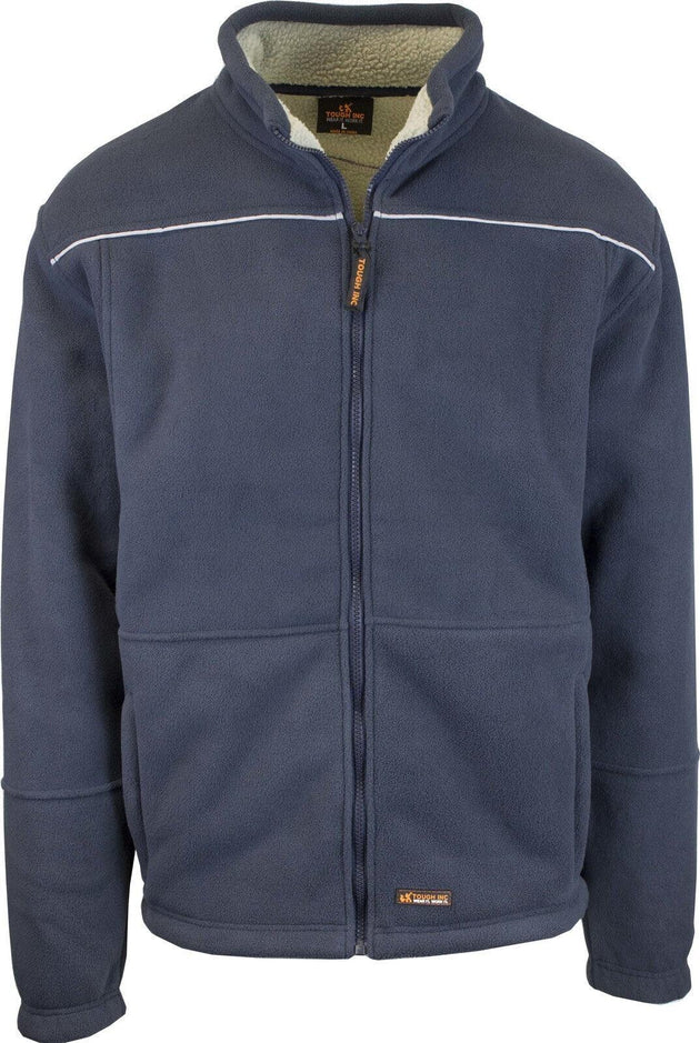 Buy Mens Full Zip Sherpa Polar Fleece Jumper Lined Warm Winter Jacket Pullover - M discounted | Products On Sale Australia