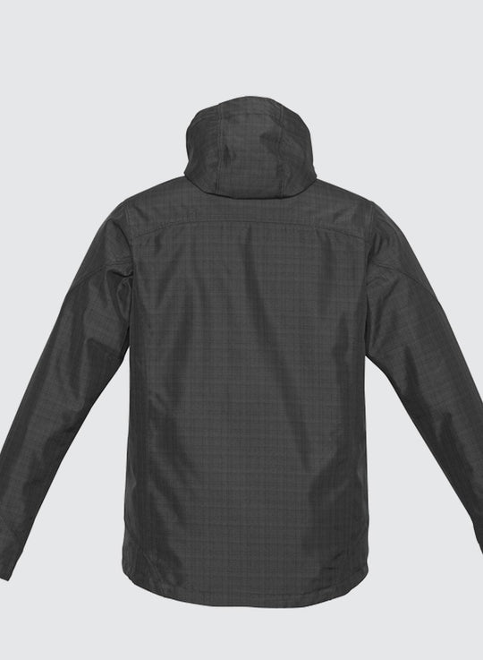 Buy Mens Quantum Windproof Jacket Coat Winter Blazer with Hood - Graphite - 3XL discounted | Products On Sale Australia