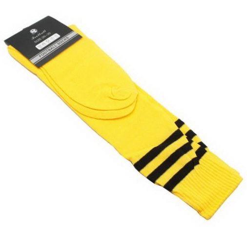 Buy Mens Womens Sports Breathable Tube Long High Socks Knee Warm Casual Footy Soccer, Yellow | Products On Sale Australia