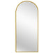 Buy Metal Arch Mirror 80cm x 170cm - Gold discounted | Products On Sale Australia