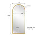 Buy Metal Arch Mirror 80cm x 170cm - Gold discounted | Products On Sale Australia