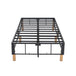 Buy Metal Bed Frame Mattress Foundation Blue – Double discounted | Products On Sale Australia