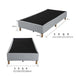 Buy Metal Bed Frame Mattress Foundation Blue – Double discounted | Products On Sale Australia