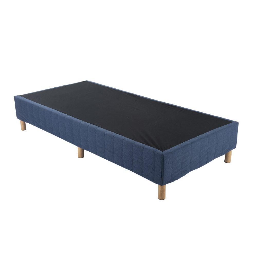 Buy Metal Bed Frame Mattress Foundation Blue – King discounted | Products On Sale Australia