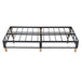 Buy Metal Bed Frame Mattress Foundation Blue – Single discounted | Products On Sale Australia