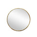 Buy Metal Round Mirror 80cm - Gold discounted | Products On Sale Australia