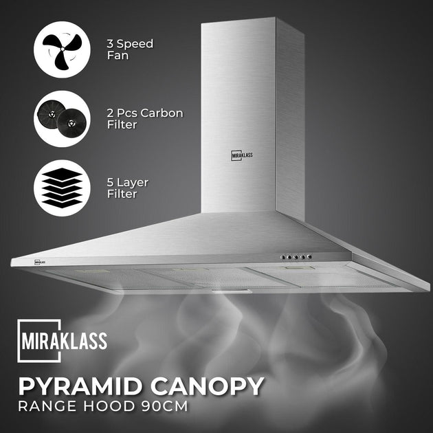 Buy MIRAKLASS Pyramid Rangehood 90cm discounted | Products On Sale Australia