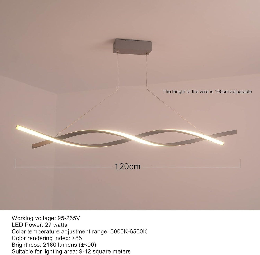 Buy Modern LED Chandelier Lighting (Grey, L120cm) discounted | Products On Sale Australia