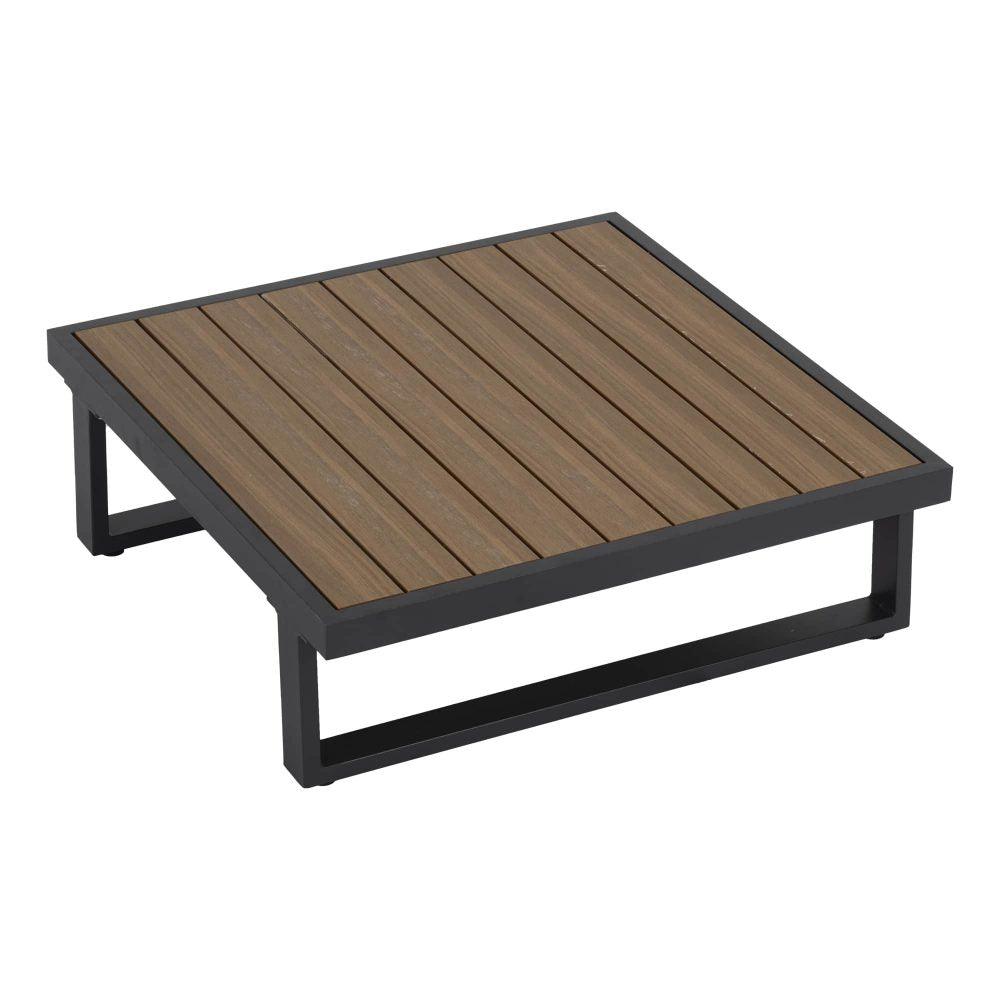 Buy Modern Outdoor 7 Piece Lounge Set with Slatted Polywood Design Tables discounted | Products On Sale Australia