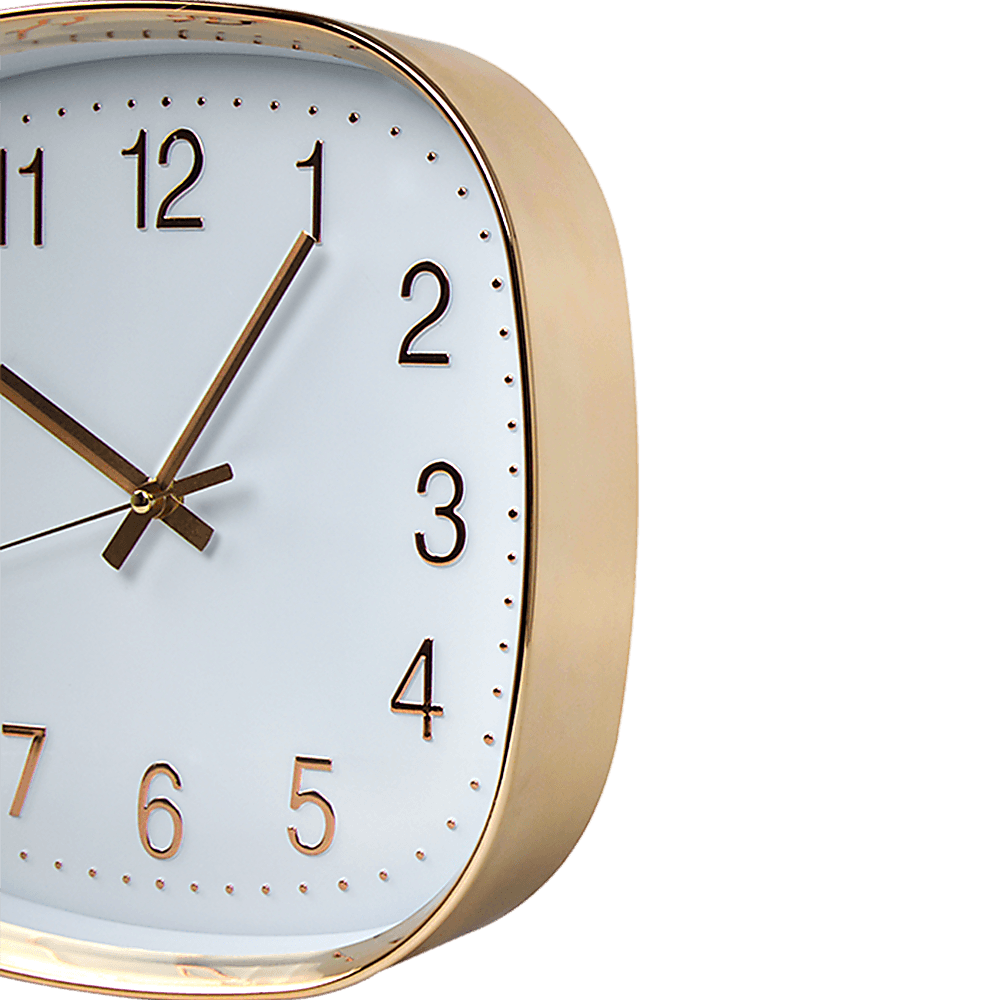 Buy Modern Wall Clock Silent Non-Ticking Quartz Battery Operated Gold discounted | Products On Sale Australia