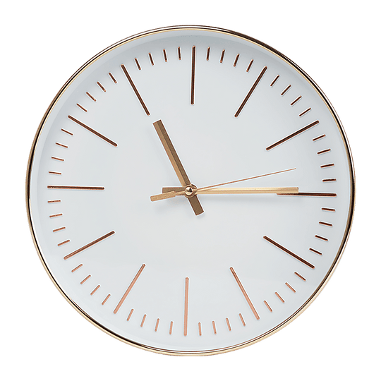 Buy Modern Wall Clock Silent Non-Ticking Quartz Battery Operated Gold discounted | Products On Sale Australia